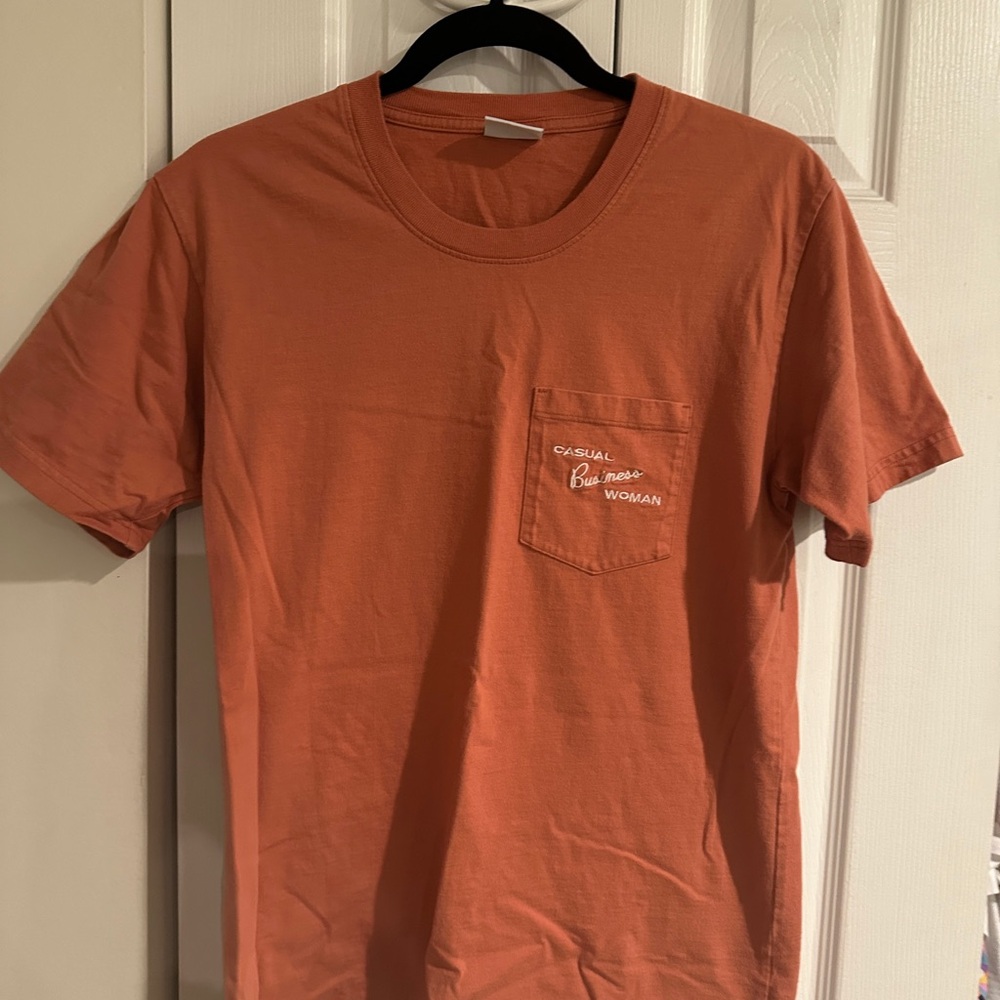 Casual Business Woman T-Shirt with Pocket